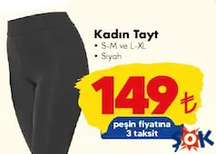 KADIN TAYT fiyat ve kampanya bilgisi